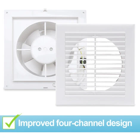 Hengda Ventilateur De Salle De Bains Ventilateur Mural Avec Plaque De Guidage Du Reflux 100mm 4 Hengda Ventilateur De Salle De Bains Ventilateur Mural Avec Plaque De Guidage Du Reflux 100mm – Image 4
