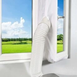 Tissu Joint 400cm Pour Climatisation Fenêtre Porte Tissu De Calfeutrage Kit Climatiseur Mobile Portes Et Fenêtres Isolation Fraîcheur Installation Simple Et Pratique (fenêtres 400x35 CM),Versailles
