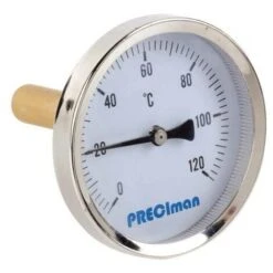 Thermomètre Fumée En Inox Racc.axial D.64 De 0 à +500°C L.15cm