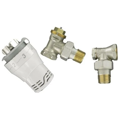 COMAP Kit Complet De Robinetterie Thermostatique Senso S1 M28 Et Accessoires (tête Thermostatique, Robinet équerre Kv Fixe 1/2 (15x21), Raccord De Réglage, Bouchon Purgeur, Robinet De Vidange) - S6406 1 COMAP Kit Complet De Robinetterie Thermostatique Senso S1 M28 Et Accessoires (tête Thermostatique, Robinet équerre Kv Fixe 1/2 (15x21), Raccord De Réglage, Bouchon Purgeur, Robinet De Vidange) - S6406