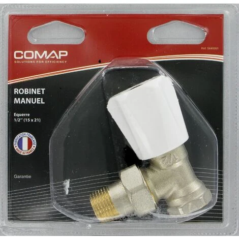 COMAP Robinet Manuel équerre 1/2 (15x21) - EuroSar - S640001 1 COMAP Robinet Manuel équerre 1/2 (15x21) - EuroSar - S640001
