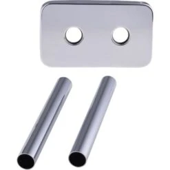 Kit Cache Tube Pour Radiateur Avec Rosace Entraxe 50 Chromée