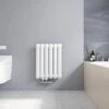 Meykoers Radiateur à Eau Chaude En Acier Design Horizontal Chauffage 55 X 44 Cm 549W Blanc