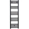 Radiateur Sèche-serviettes Eau Chaude CODA 160 X 50 Cm Noir Mat