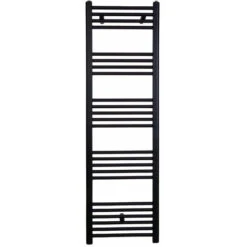 Radiateur Sèche-serviettes Eau Chaude CODA 160 X 50 Cm Noir Mat