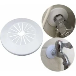 10Pcs Radiateurs De En Plastique Cache Tuyau Radiateur Rosaces Simples Rosace Radiateur Cache Tuyau Manchons De Tuyaux Pour Les Tuyaux De 15-29 Mm(Blanc) Fonepro -Atlantic Magasin 56773311 4