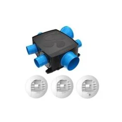 Atlantic Kit Piles Hygrocosy FLEX VMC Hygro Plat 4 Sanitaires 3 Bouches