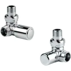 Kit Vanne D'équerre Et Té De Réglage Pour Radiateur Finition Chrome RCR POLETTI