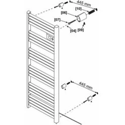 Carrera Radiateur Seche Serviette LCD Sans Fluide Etroit 500W 8 Carrera Radiateur Seche Serviette LCD Sans Fluide Etroit 500W -Atlantic Magasin 58530794 4