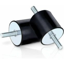 Silent Bloc 4pcs Plot Anti Vibration Caoutchouc, Double Extrémités Vis Absorbeur Anti Vibration Pour Bateau Voiture Amortisseur Silencieux (M8 X 23, 30 X 30)LO-Ron -Atlantic Magasin 60609602 3