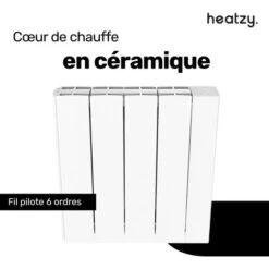 Radiateur Connecté 1000W En Céramique GLOW By HEATZY Blanc - Programmable - WiFi - Pilotage à Distance 7 Radiateur Connecté 1000W En Céramique GLOW By HEATZY Blanc - Programmable - WiFi - Pilotage à Distance -Atlantic Magasin 60638612 3