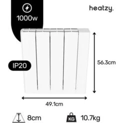 Radiateur Connecté 1000W En Céramique GLOW By HEATZY Blanc - Programmable - WiFi - Pilotage à Distance 8 Radiateur Connecté 1000W En Céramique GLOW By HEATZY Blanc - Programmable - WiFi - Pilotage à Distance -Atlantic Magasin 60638612 4
