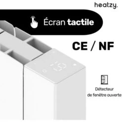Radiateur Connecté 1000W En Céramique GLOW By HEATZY Blanc - Programmable - WiFi - Pilotage à Distance 9 Radiateur Connecté 1000W En Céramique GLOW By HEATZY Blanc - Programmable - WiFi - Pilotage à Distance -Atlantic Magasin 60638612 5
