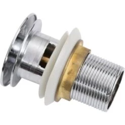 Drain à Poussoir Avec Débordement Bouchon De Vidange Drain D'evier Drain De Lavabo Salle De Bain Maison Chrome 6 Drain à Poussoir Avec Débordement Bouchon De Vidange Drain D'evier Drain De Lavabo Salle De Bain Maison Chrome -Atlantic Magasin 63695131 3