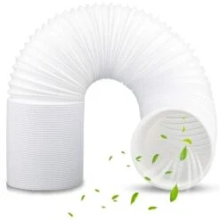 Premier® Tuyau Climatiseur Mobile, Tuyau Dclimatisation 150MM1.5M Tuyau D'Évacuation Climatiseur Flexible PVC Tuyau Evacuation Climatiseur Mobile Tuyau D'échappement Pour Climatisation Mobile