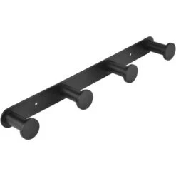 Crochet De Serviette Crochets Pour Serviettes Crochet De Mur Manteau Porte-serviettes Crochet Mural De Salle De Bains En Acier Inox Crochets De Bains Et De Cuisine (mural, 4 Crochets Noir) -Atlantic Magasin 64344330 5