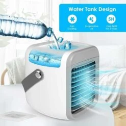 Climatiseur Portable, Climatiseur 3 En 1, Humidificateur D'air à Refroidisseur Par évaporation Compact, Climatiseur De Bureau à 3 Vitesses De Ventilateur BF -Atlantic Magasin 64397028 4