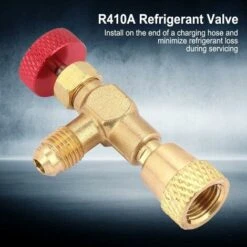 Vanne De Régulation De Débit En Laiton Valve De Régulation De Débit Pour Tuyau De Charge R410A, 1/4 '' - 5/16 ''-BDD -Atlantic Magasin 65374715 3