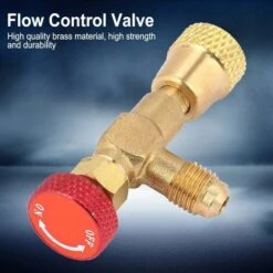 Vanne De Régulation De Débit En Laiton Valve De Régulation De Débit Pour Tuyau De Charge R410A, 1/4 '' - 5/16 ''-BDD -Atlantic Magasin 65374715 4
