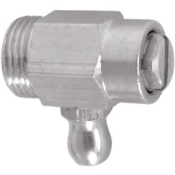 Robinet De Vidange De Radiateur Nickelé Avec Joint Torique 12x17 RV12 THERMADOR, Robinet De Vidange, Nickel, Chromé, RV12, 84818039, Mâle à Visser, 12x17