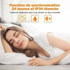 COSTWAY Radiateur Infrarouge Mural 1500W Avec Télécommande Réglage 3 Positions Avec 3 Modes De Chauffage,Angles Réglables,Minuterie,Affichage LED -Atlantic Magasin 66578793 4