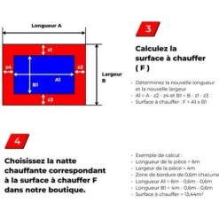 Natte Premium Collée Pour Carrelage, Pierre, Chape 160 W/m² 1.0 M² -Atlantic Magasin 66880050 5