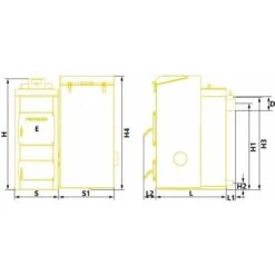 34kw Chauffage Efficace 5ème Classe énergétique Chaudière éco-pois Charbon Pereko Ksm -Atlantic Magasin 6714517 5