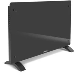 Panneau Rayonnant En Verre 2000W Premium - 24m2 – Commande Manuelle Et Wi-Fi – Thermostat Réglable Et Minuterie - Gris