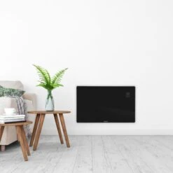 Panneau Rayonnant En Verre 2000W Premium - 24m2 – Commande Manuelle Et Wi-Fi – Thermostat Réglable Et Minuterie - Noir -Atlantic Magasin 67371107 4