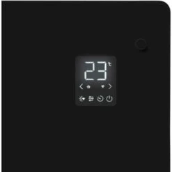 Panneau Rayonnant En Verre 2000W Premium - 24m2 – Commande Manuelle Et Wi-Fi – Thermostat Réglable Et Minuterie - Noir -Atlantic Magasin 67371107 5