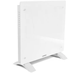 Panneau Rayonnant En Verre 1000W Premium - 12m2 – Commande Manuelle Et Wi-Fi – Thermostat Réglable Et Minuterie - Blanc