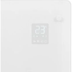 Panneau Rayonnant En Verre 1000W Premium - 12m2 – Commande Manuelle Et Wi-Fi – Thermostat Réglable Et Minuterie - Blanc -Atlantic Magasin 67371232 5