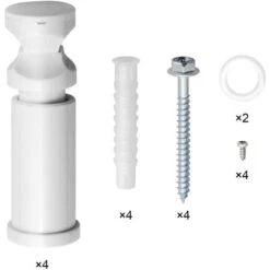 EMKE Sèche-serviette Eau Chaude, Radiateur Sèche-serviettes Raccordement Central Blanc 160x40cm 586 Watts -Atlantic Magasin 67404417 3