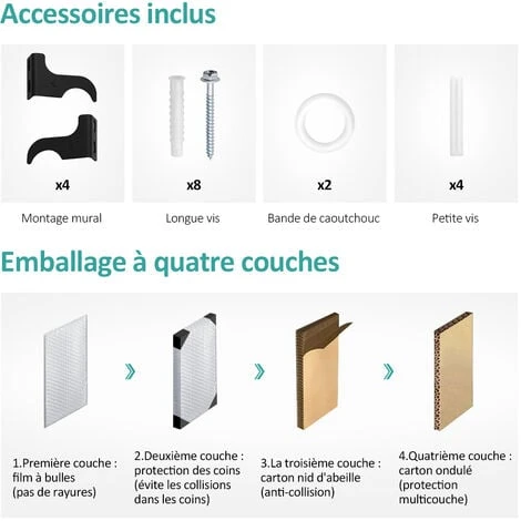 EMKE Radiateur Eau Chaude En Acier Mural Anthracite 63x62cm 450W Simple Couche 4 EMKE Radiateur Eau Chaude En Acier Mural Anthracite 63x62cm 450W Simple Couche – Image 4