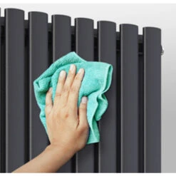 EMKE Radiateur Eau Chaude En Acier Tube Rond Radiateur Mural Anthracite 60x77cm 1188W Double Couche 8 EMKE Radiateur Eau Chaude En Acier Tube Rond Radiateur Mural Anthracite 60x77cm 1188W Double Couche -Atlantic Magasin 67404437 4