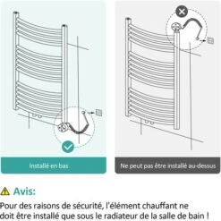 EMKE Résistance Pour Radiateur Eléctrique De La Salle De Bain, Noir Cartouche De Chauffage Avec Régulateur De Température, Résistance Pour Radiateur Avec Chronométrage, Élément Chauffant Electrique 30 8 EMKE Résistance Pour Radiateur Eléctrique De La Salle De Bain, Noir Cartouche De Chauffage Avec Régulateur De Température, Résistance Pour Radiateur Avec Chronométrage, Élément Chauffant Electrique 30 -Atlantic Magasin 67404443 4