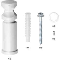 EMKE Sèche-serviette Eau Chaude, Radiateur Sèche-serviettes Raccordement Central Blanc 100x40cm 382 Watts -Atlantic Magasin 67404785 3