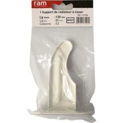 Support à Visser Pour Radiateur En Fonte Type Traditionnel - Longueur Axe 85 Mm - Longueur Totale 120 Mm - Ram