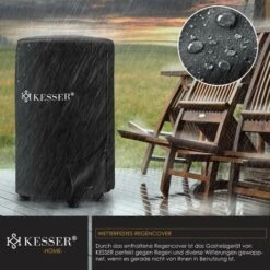 KESSER® Chauffage à Gaz Avec Détendeur Tuyau De Gaz + Housse De Protection - Poêle à Gaz En Céramique 4 200 Watts, Radiateur, Chauffage Radiant à Gaz, Brûleur Céramique Infrarouge, Le Noir -Atlantic Magasin 67868813 5