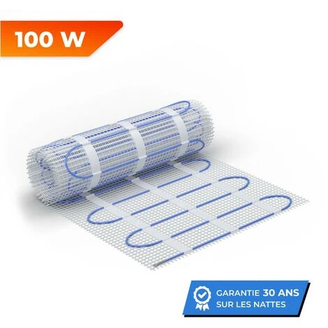 Natte Chauffante électrique Pour Carrelage, Pierre, Chape 100 W/m² 3.0 M² 1 Natte Chauffante électrique Pour Carrelage, Pierre, Chape 100 W/m² 3.0 M²