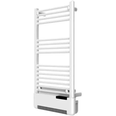 Radiateur Sèche-serviettes Vertical à Inertie Fluide LIZA 500W + Soufflerie 1000W Blanc Avec Programmation Digitale - VOLTMAN 1 Radiateur Sèche-serviettes Vertical à Inertie Fluide LIZA 500W + Soufflerie 1000W Blanc Avec Programmation Digitale - VOLTMAN