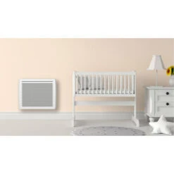 Radiateur électrique Fixe à Inertie Sèche Rayonnant 1000W Bestherm Talya Horizontal Blanc -Atlantic Magasin 68070602 4