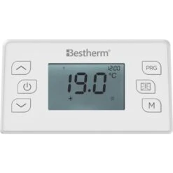 Radiateur électrique Fixe à Inertie Sèche Céramique 1000W Bestherm Nessa Horizontal Blanc -Atlantic Magasin 68070606 3