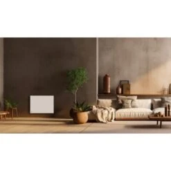 Radiateur électrique Fixe à Inertie Sèche Fonte+film 1000W Bestherm Nemesis Horizontal Blanc -Atlantic Magasin 68070608 4