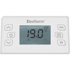 Radiateur électrique Fixe à Inertie Sèche Céramique+film 1000W Bestherm FREYA Horizontal Blanc -Atlantic Magasin 68070617 3