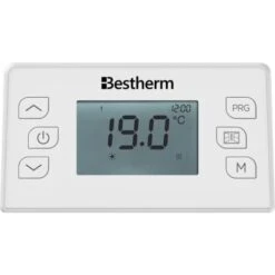 Radiateur électrique Fixe à Inertie Sèche Fonte 1000W Bestherm Motu Horizontal Blanc -Atlantic Magasin 68070618 3