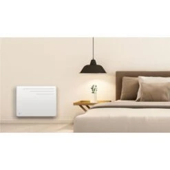 Radiateur électrique Fixe à Inertie Sèche Fonte 1000W Bestherm Motu Horizontal Blanc -Atlantic Magasin 68070618 5