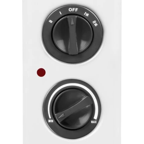 Convecteur électrique 2000W – Blanc – Avec Ventilateur Turbo - Thermostat Réglable - 2 Positions De Chauffage – Pour Des Pièces Jusqu'à 24m2 – Design Moderne 2 Convecteur électrique 2000W – Blanc – Avec Ventilateur Turbo - Thermostat Réglable - 2 Positions De Chauffage – Pour Des Pièces Jusqu'à 24m2 – Design Moderne – Image 2