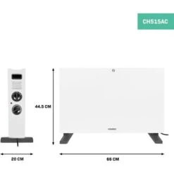Convecteur électrique 2000W – Blanc – Avec Ventilateur Turbo - Thermostat Réglable - 2 Positions De Chauffage – Pour Des Pièces Jusqu'à 24m2 – Design Moderne 7 Convecteur électrique 2000W – Blanc – Avec Ventilateur Turbo - Thermostat Réglable - 2 Positions De Chauffage – Pour Des Pièces Jusqu'à 24m2 – Design Moderne -Atlantic Magasin 68113688 3