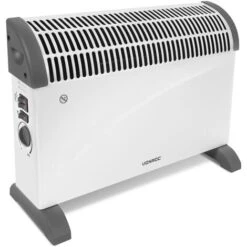 Convecteur électrique 2000W – Blanc - Ventilateur Turbo - Thermostat Réglable - 3 Positions De Chauffage – Pour Des Pièces Jusqu'à 24m2 - Acier Très épais